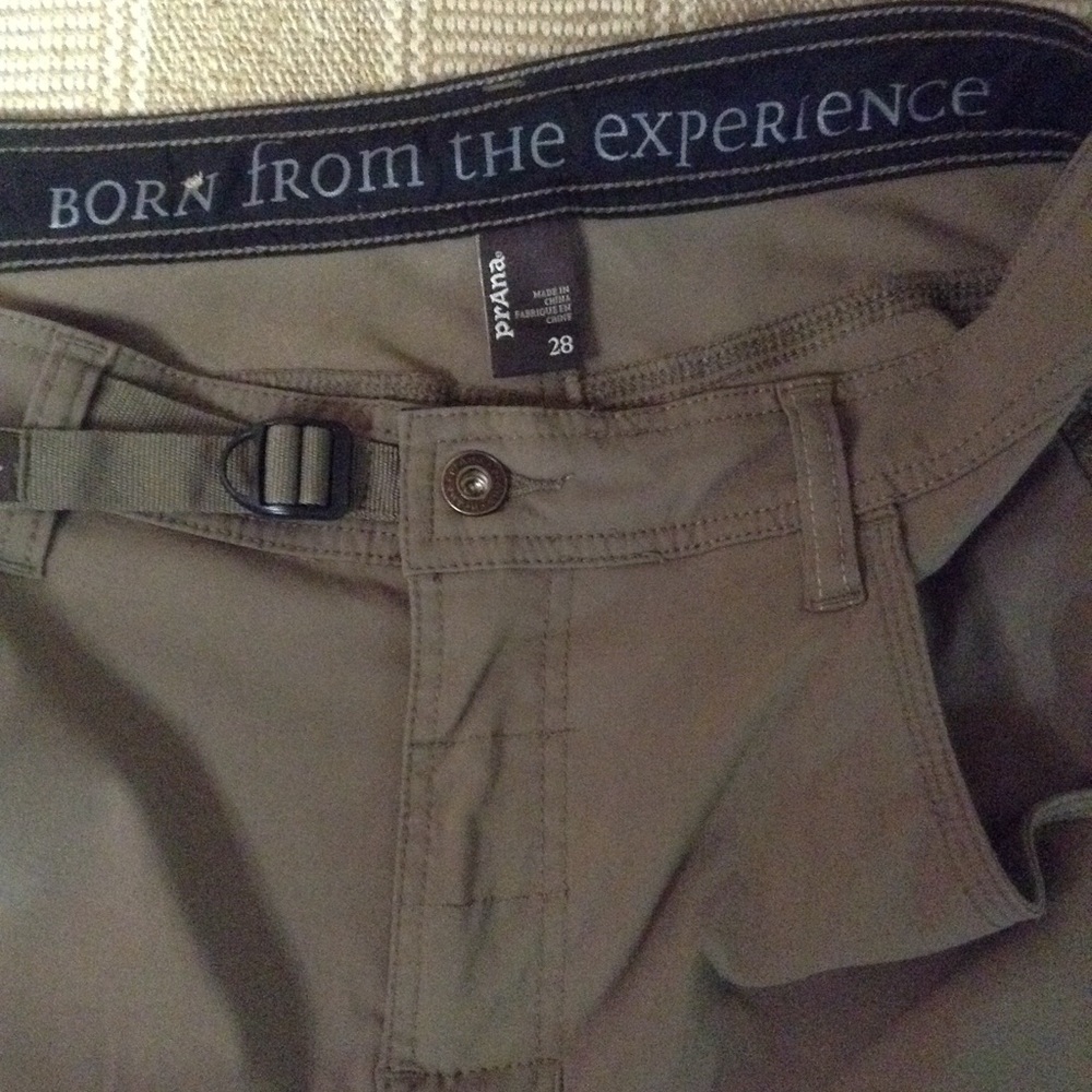 Prana Green Bermuda Cargo Shorts